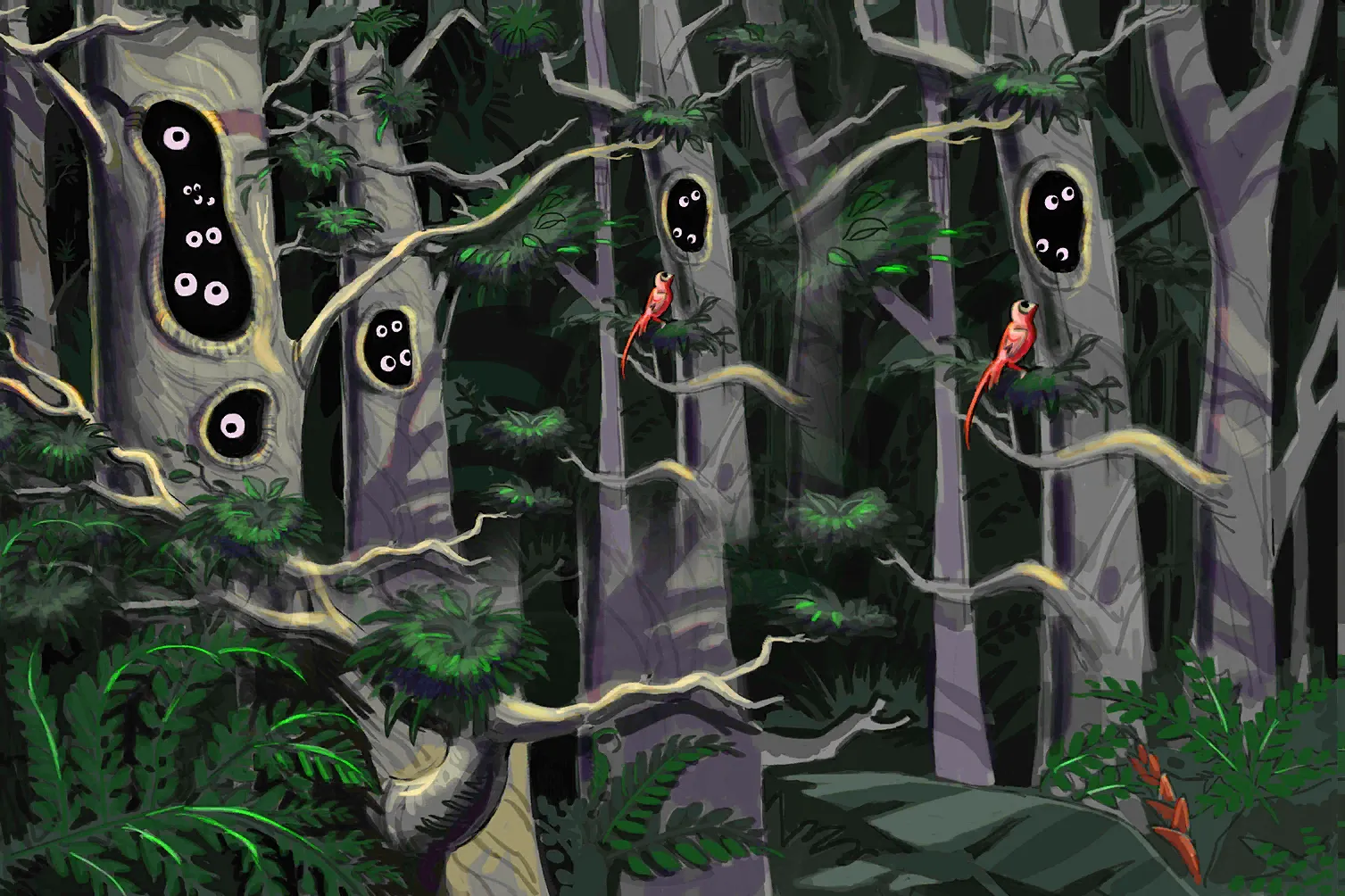 Eyes Watch from the Trees