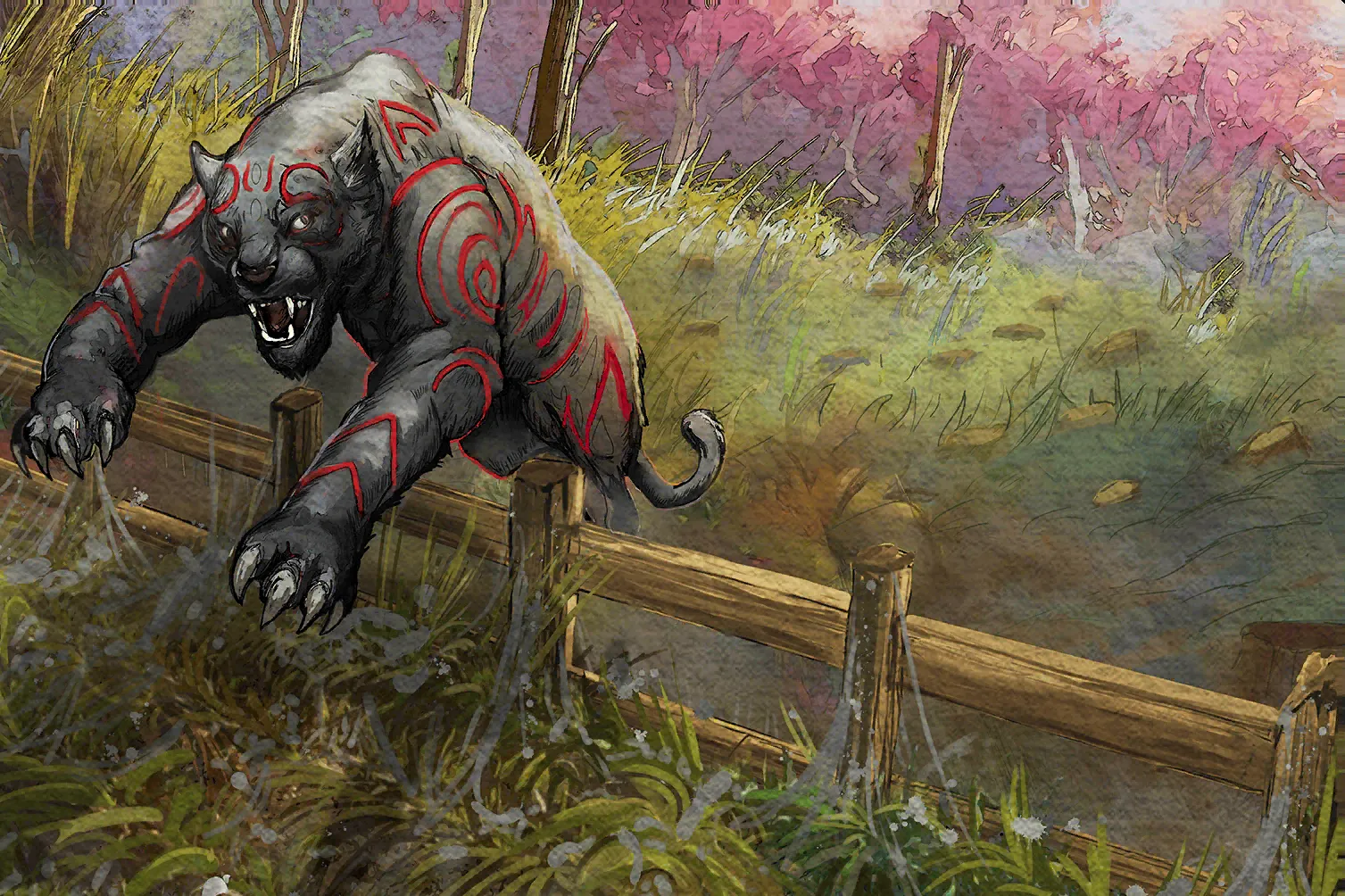 Sharp Fangs Behind the Leaves